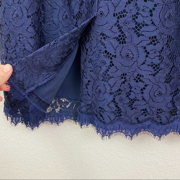 Diane Von Furstenberg Ainsley Blue Lace Dress - Picture 11 of 13